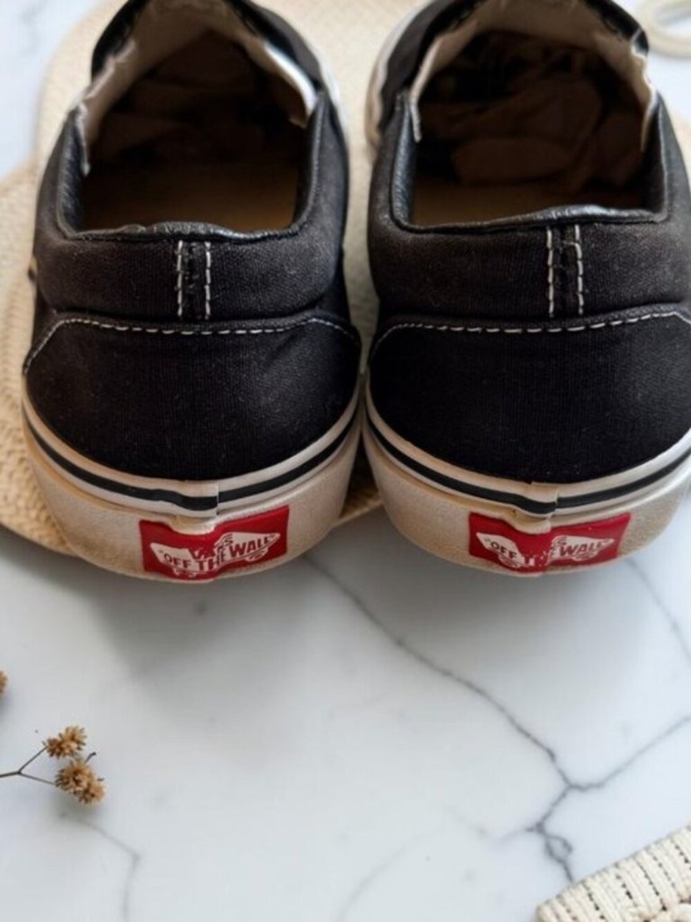 Vans Classic Slip-On Shoes Sneakers in Black Women's Size 7.5 Men's 6 - Picture 5 of 10